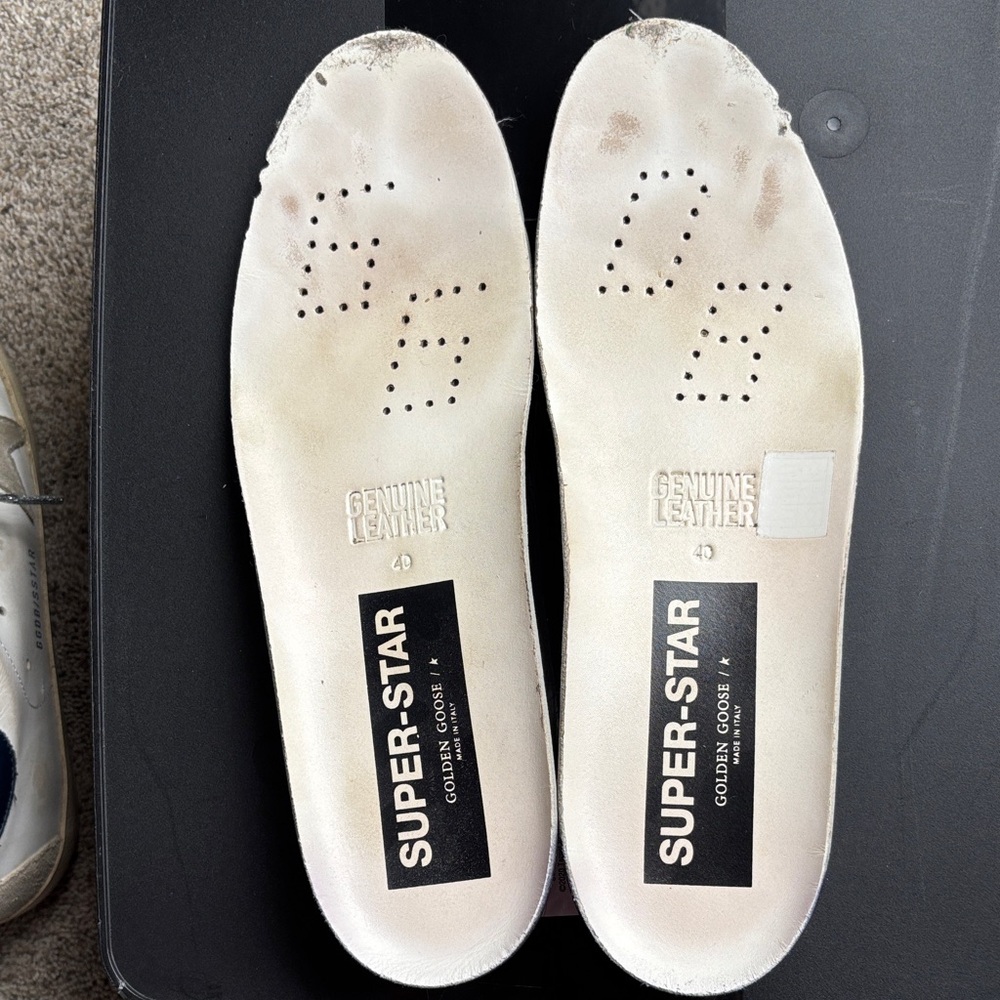 Golden Goose Super-Star White Sneakers - Picture 12 of 16